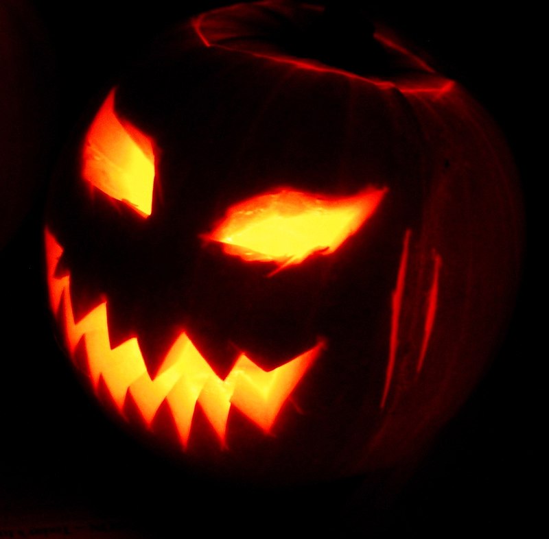 A Jack o Lantern made for the Holywell Manor Halloween celebrations in 2003.