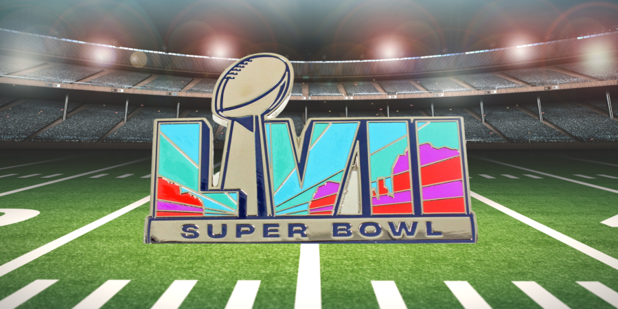Promotional logo for the Super Bowl LVII, which took place Feb. 12. 