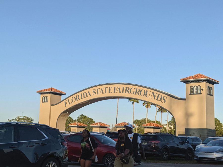 The gates of the Florida State Fair, now used as a parking space. Since its start in 1904. the Florida Fair has enjoyed 111 years of service!! I found about the fair from online. News too! said Florida Fair attendee Micheal, who was travelling with his family.