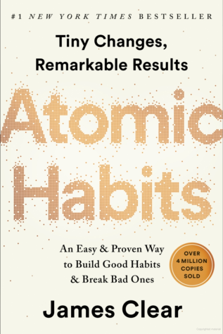Atomic Habits by James Clear book cover.