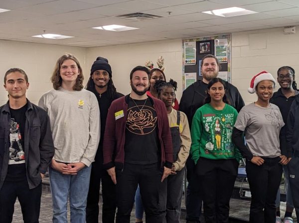 Josh Naaman poses with the CJAM senior class at Lakewood High School on Dec. 12. Josh Naaman is CEO of Naaman Creative. We are doing more good with our top tier creative production + marketing expertise. -Naamancreative.com 