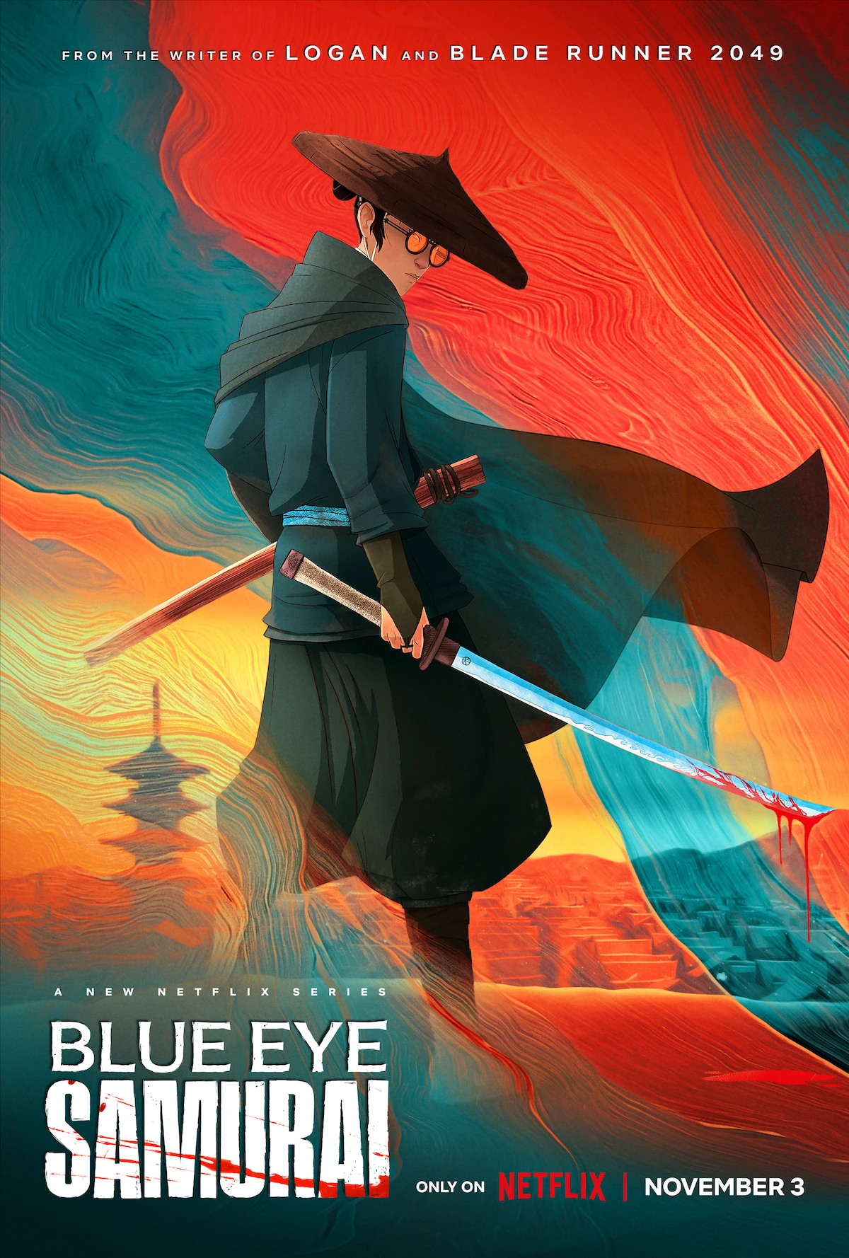 Promotional material for Blue Eyed Samurai