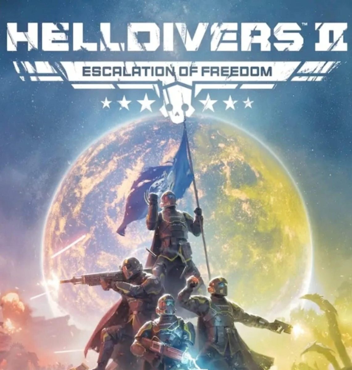 Promotional Material for Helldivers II Escalation of Freedom update. 