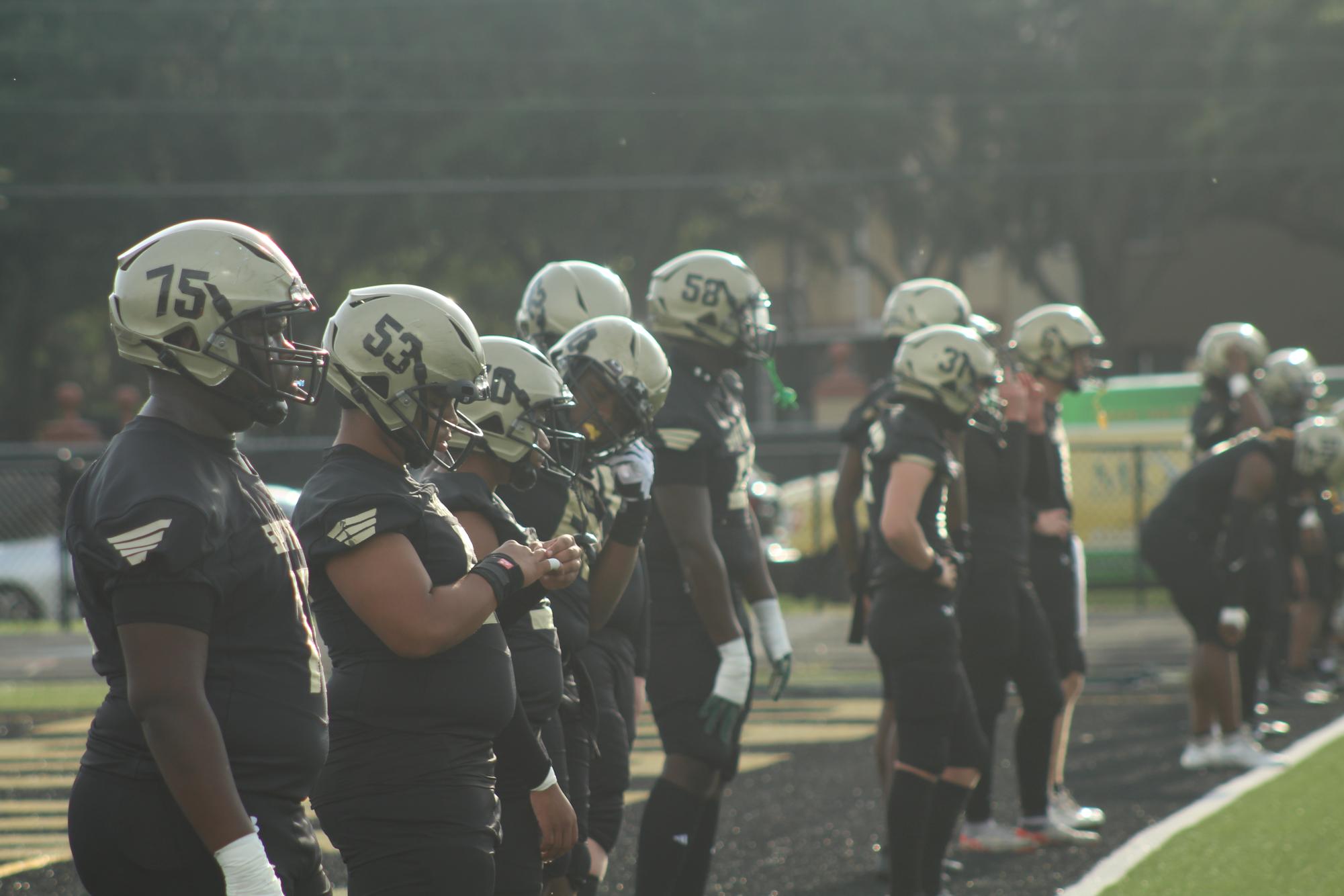 Lakewood's Football team just before their home game last Friday. This was the first game of the season and the first tailgating event as well. 