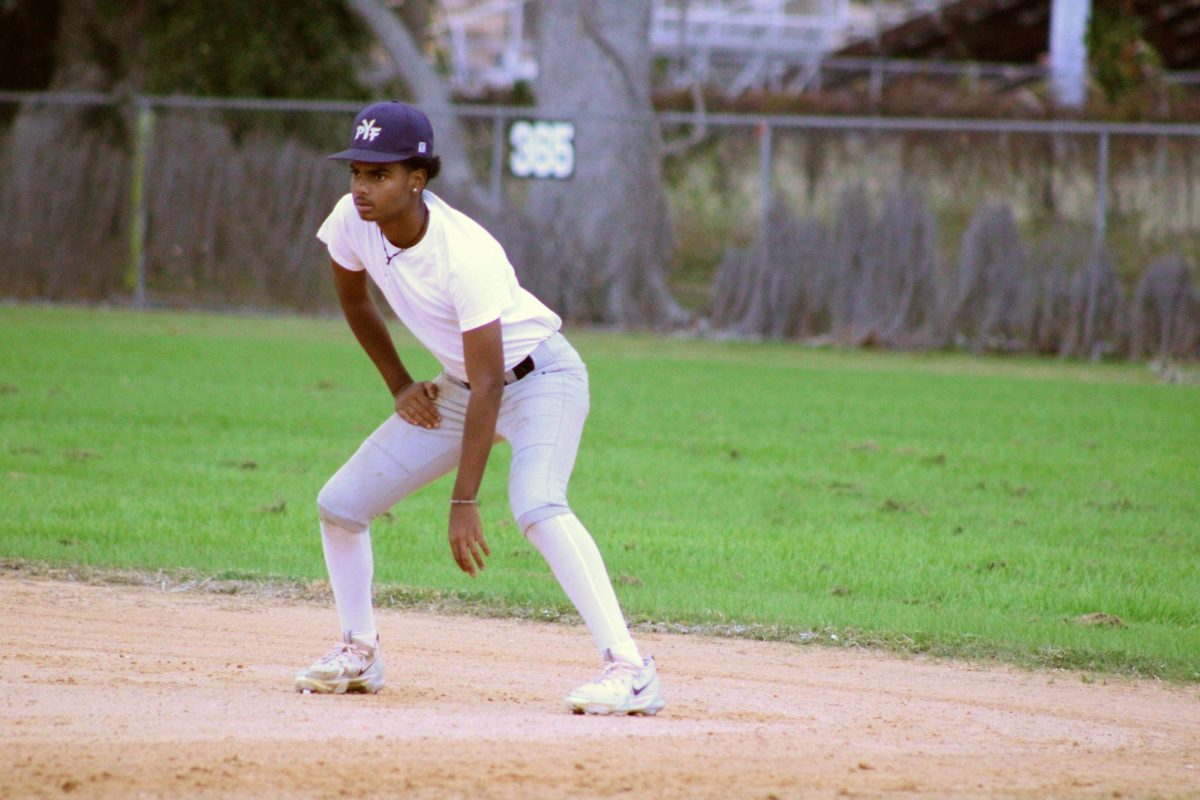 Freshman Robert Crapps situates himself on the baseball mound at the tryouts for Lakewood's baseball team. Thier first game is on Feb 10th, vs Dunedin High School. "