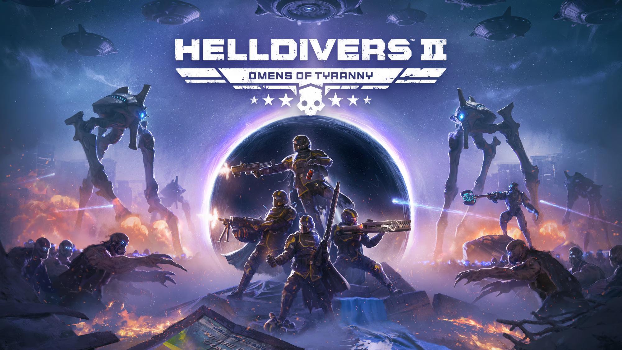 Promotional Material for Helldivers 2 Omens of Tyranny update. 