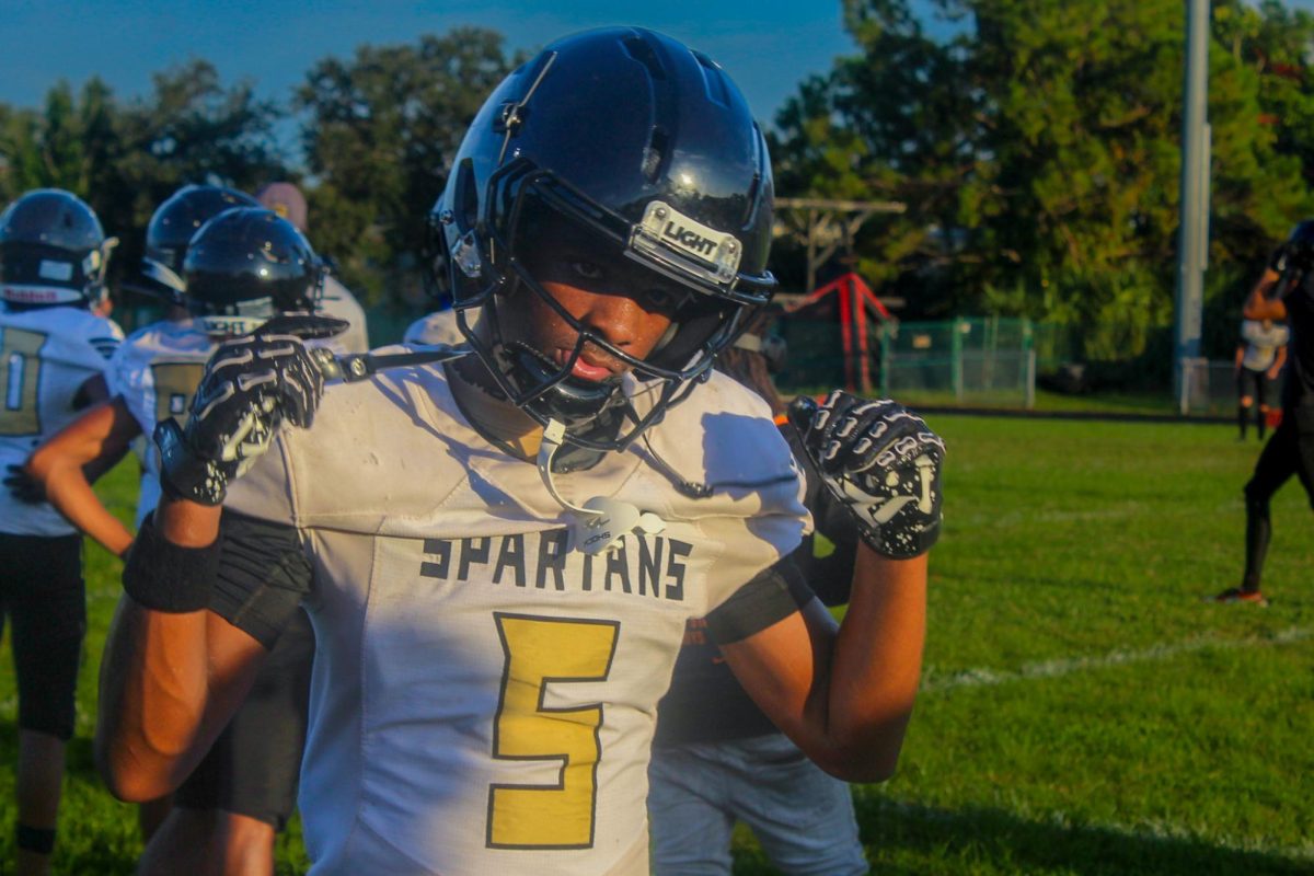 Junior Micheal Reed first Varsity game of the season on 22nd of Friday at Northeast High School.