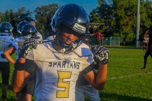 Junior Micheal Reed first Varsity game of the season on 22nd of Friday at Northeast High School.