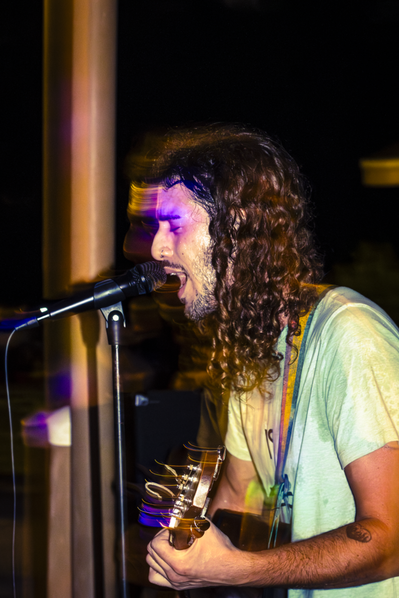 Ethos Pathos performing in Lutz on Sept. 20 at a House Show. This was Ethos Pathos first ever performance. 