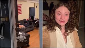 Screenshots of viral TikTok posted by Livie Rose Henderson (@irlmonsterhighdoll)