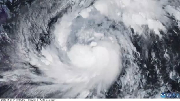 Satellite image of Fung Wong. https://image.cnbcfm.com/api/v1/image/108223362-17626865692025-11-07t235956z_1273815168_rc2zrhan0bnk_rtrmadp_0_asia-weather.jpeg?v=1762686648&w=1480&h=833&ffmt=webp&vtcrop=y